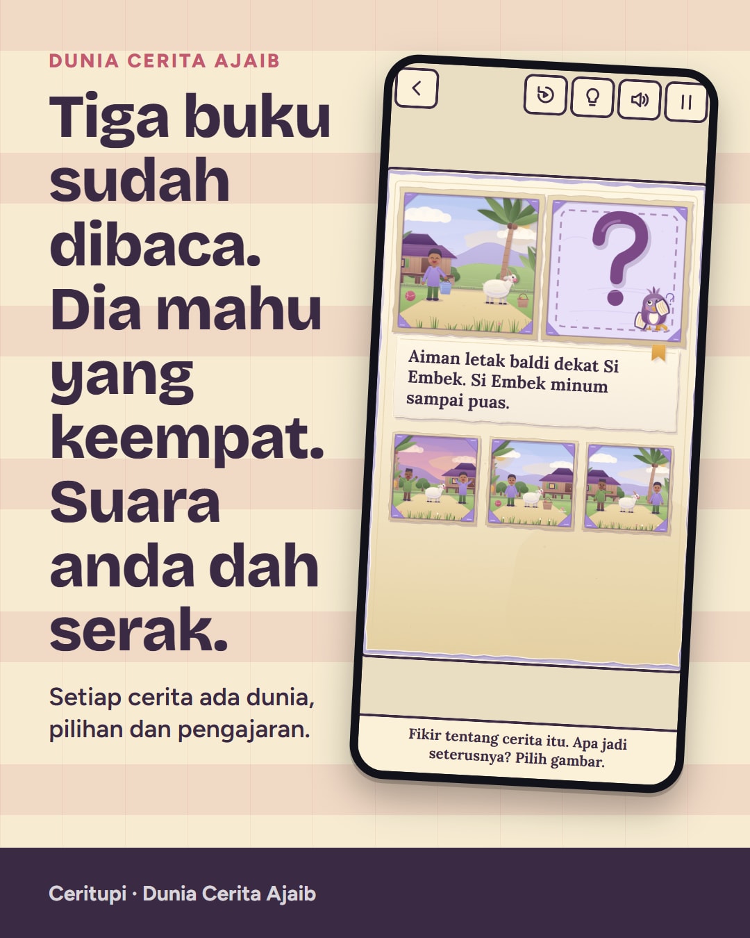 Sampel poster pemasaran sebenar Ceritupi