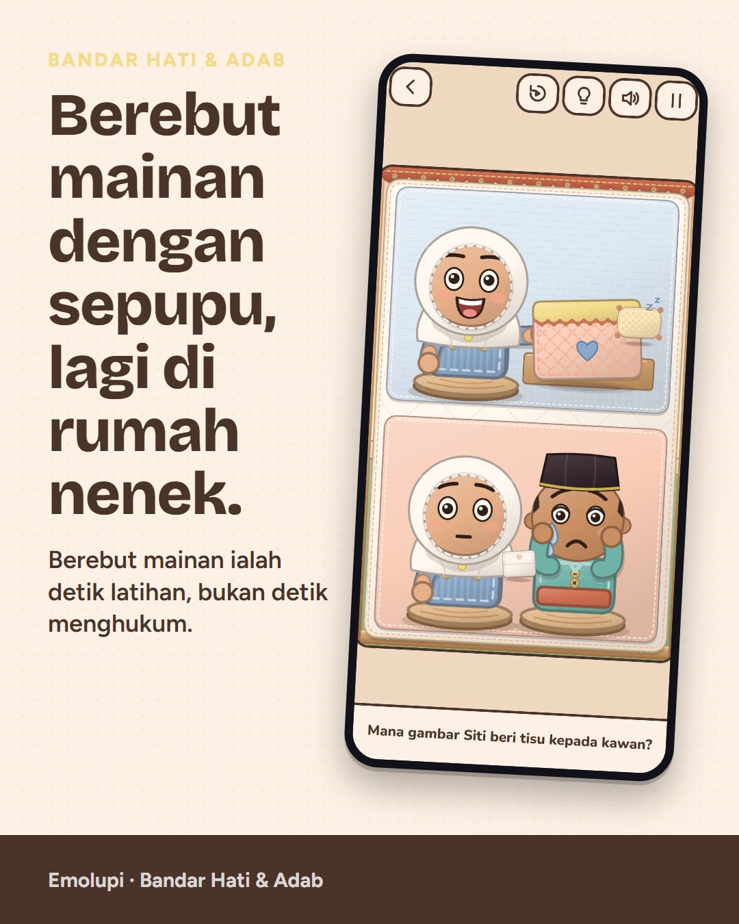 Sampel poster pemasaran sebenar Emolupi