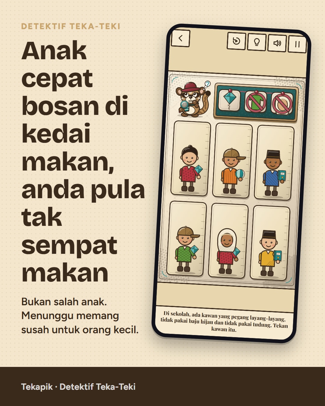 Sampel poster pemasaran sebenar Tekapik