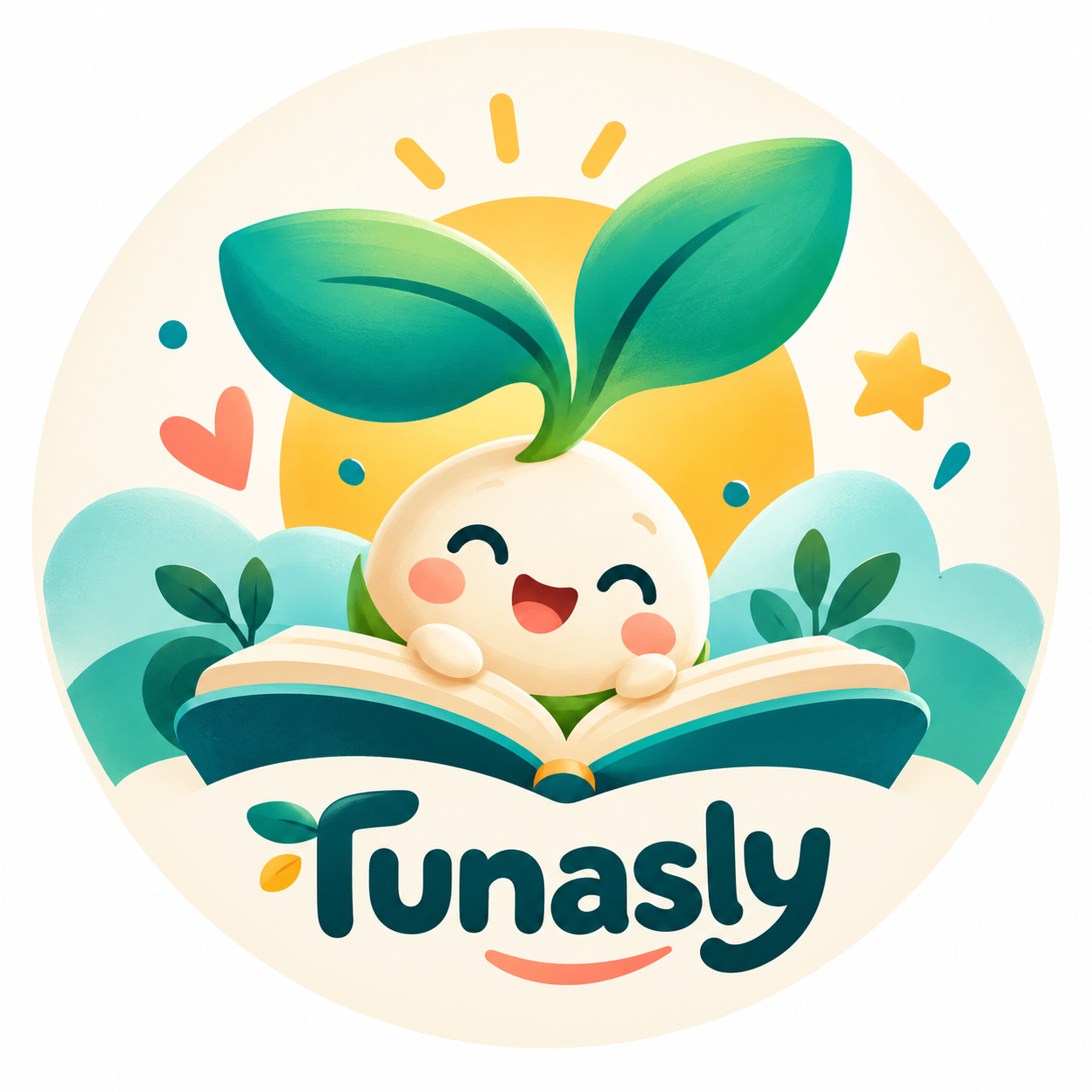 Logo dan tulisan rasmi Tunasly